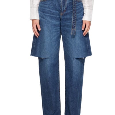 Sacai Blue Belted Jeans