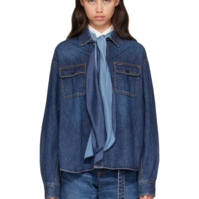 Sacai Blue Denim Shirt