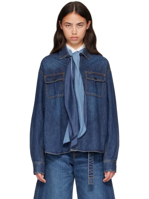 Sacai Blue Denim Shirt