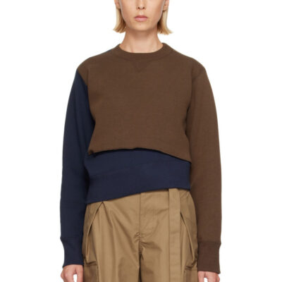 Sacai Navy Sponge Sweat Sweatshirt