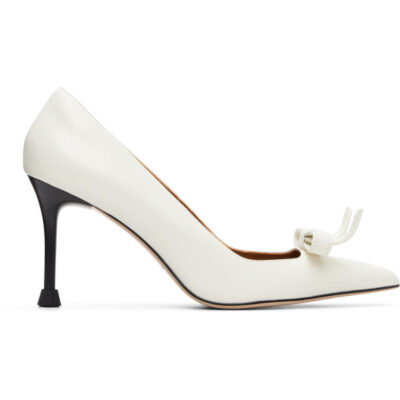 SHUSHU/TONG White Pointed Toe Heels
