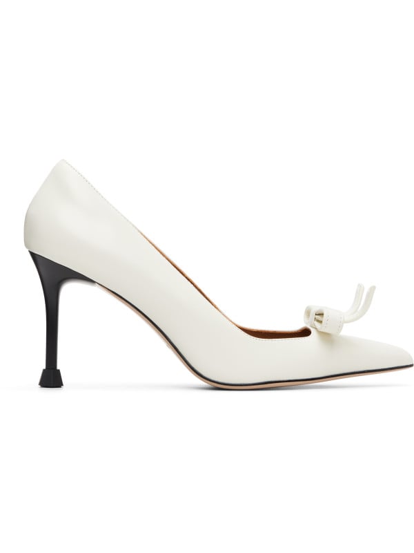 SHUSHU/TONG White Pointed Toe Heels