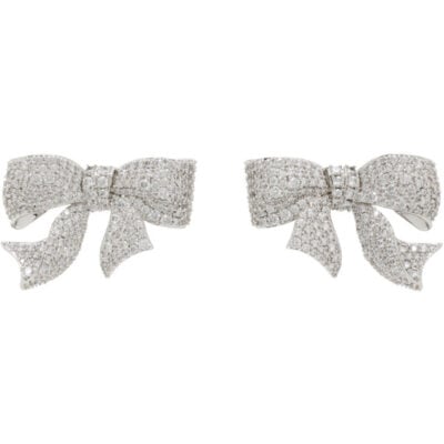 SHUSHU/TONG YVMIN Edition Gift Bowknot Pave Earrings