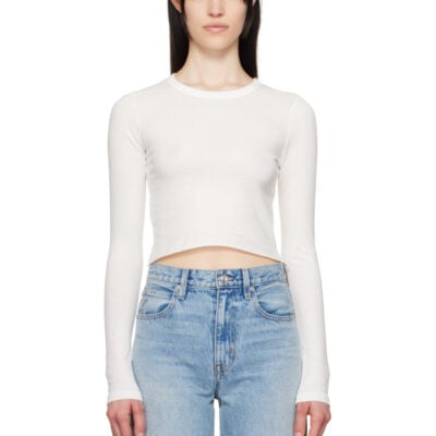 Slvrlake Off-White Baby Long Sleeve T-shirt