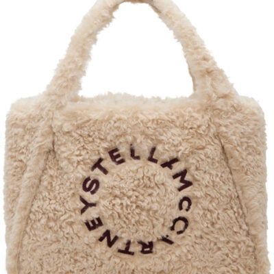 Stella Mccartney Beige Large Logo Tote
