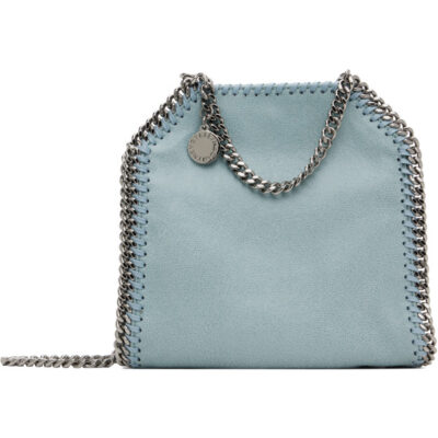Stella Mccartney Blue Falabella Tiny Shoulder Bag
