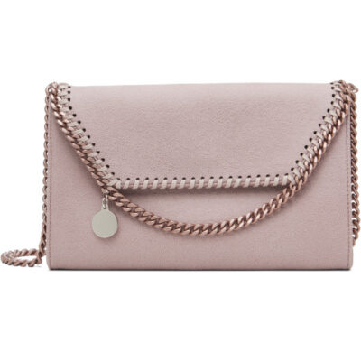 Stella Mccartney Pink Falabella Wallet On Chain Bag