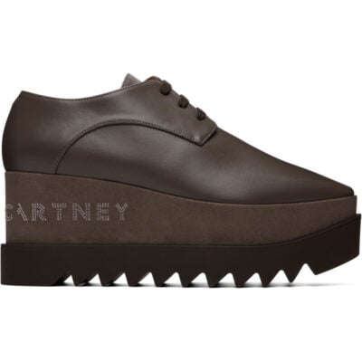 Stella Mccartney Taupe Elyse Platform Derbys