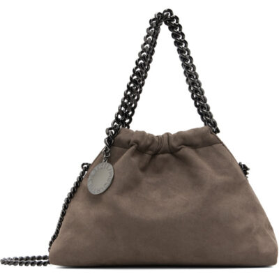Stella Mccartney Taupe Falabella Mini Drawstring Bag