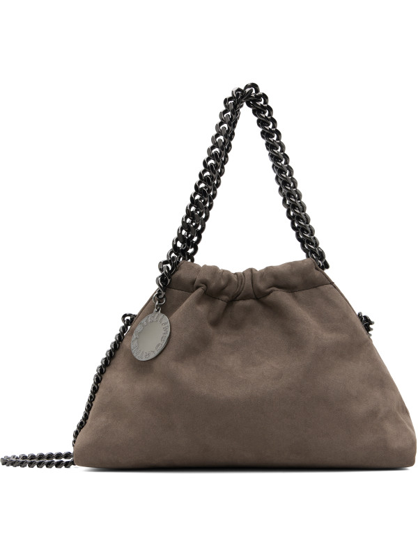 Stella Mccartney Taupe Falabella Mini Drawstring Bag