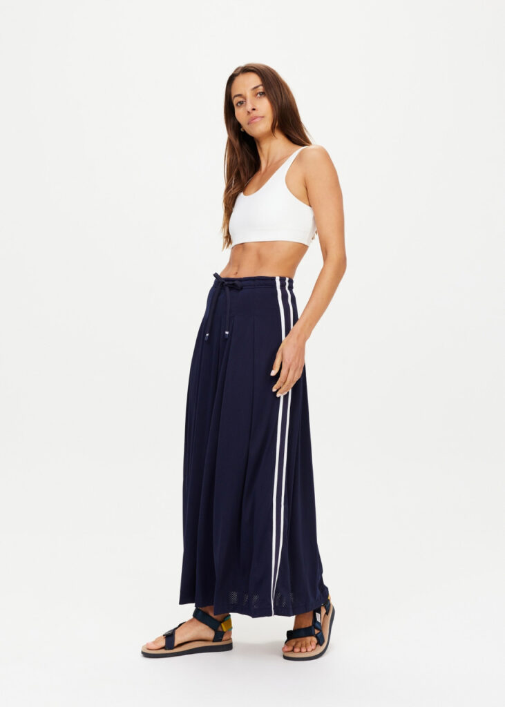 THE UPSIDE Loren Pleated Midi Skirt