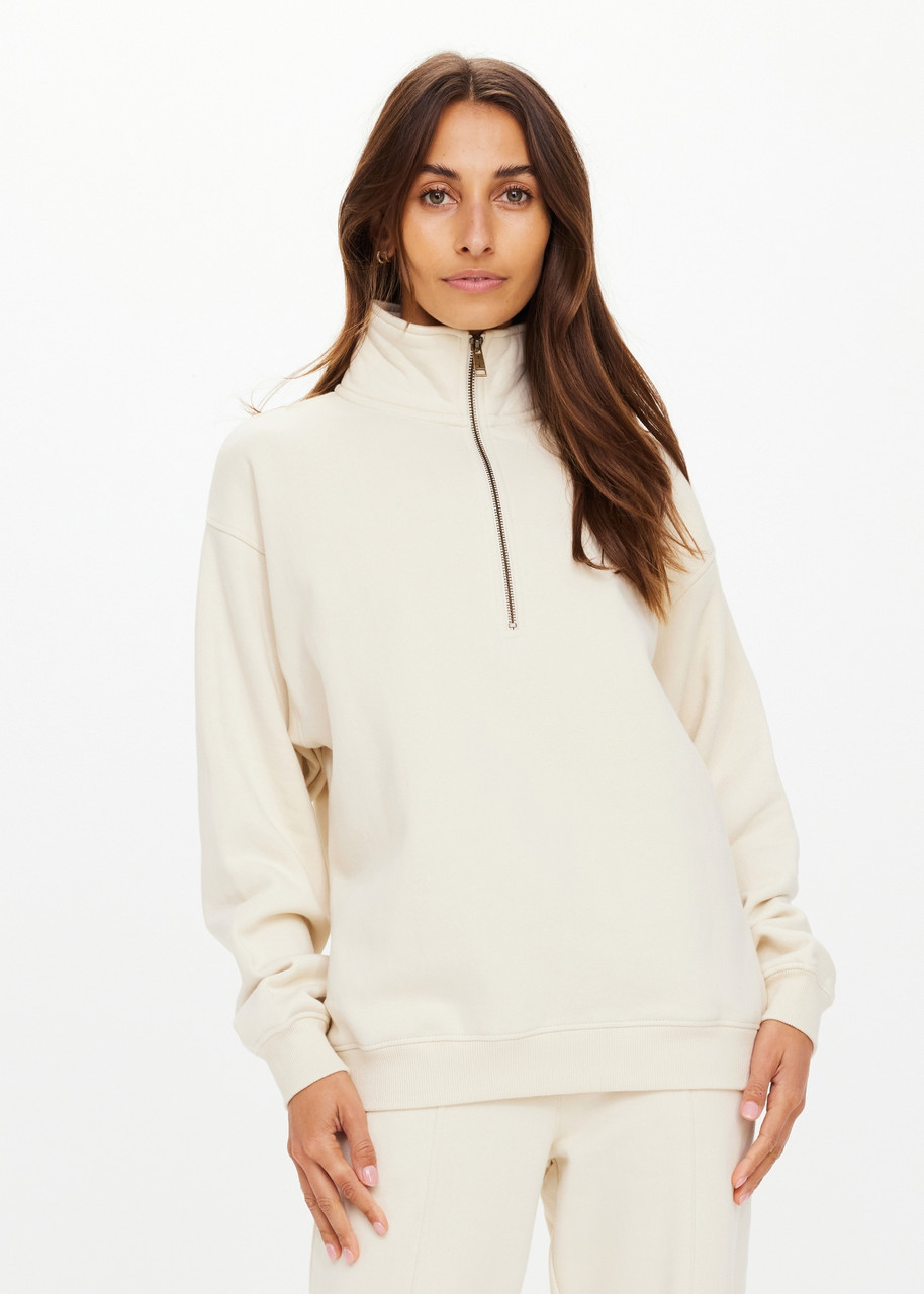 THE UPSIDE Hamilton Wren Half Zip Sweater