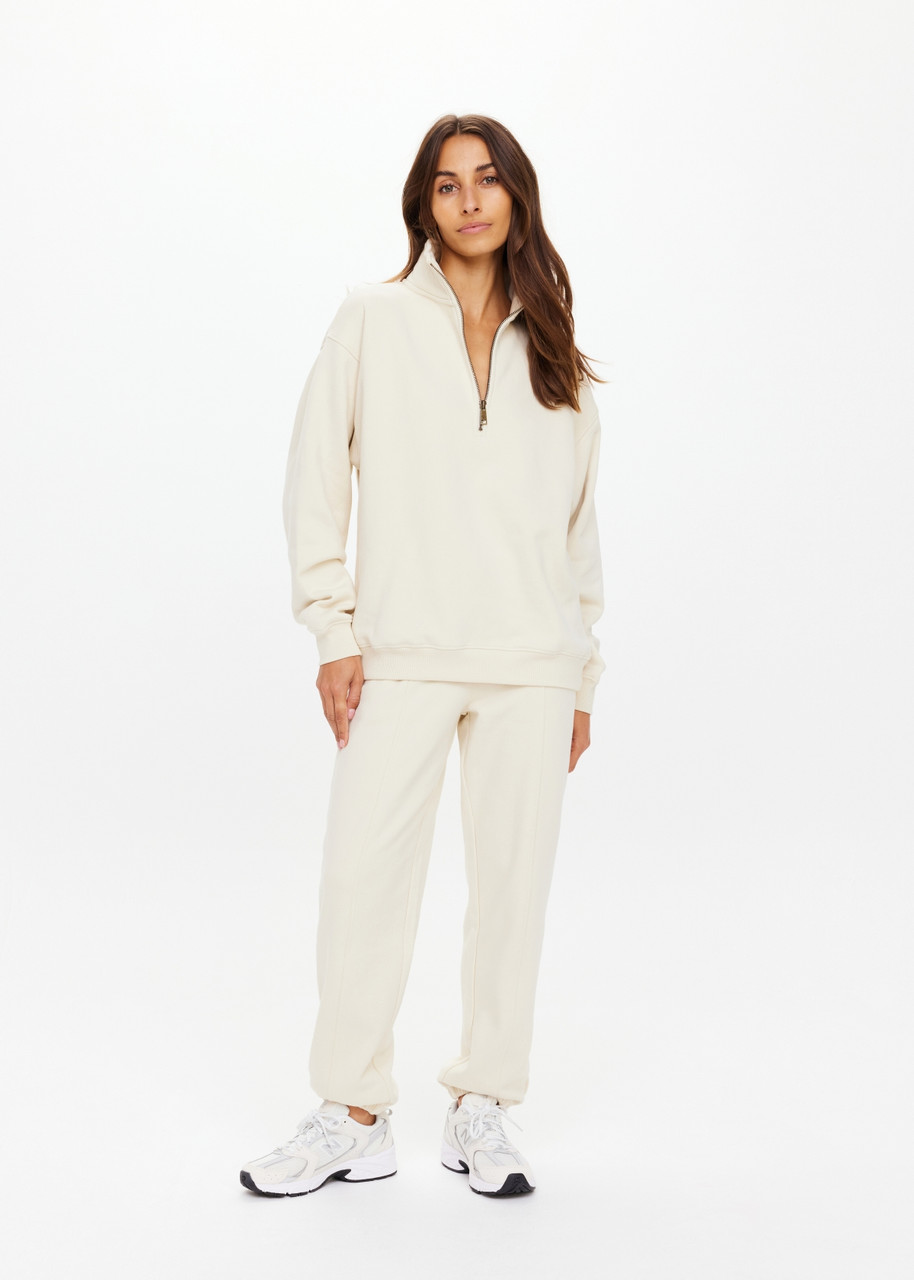 the-upside-USW325014-2 THE UPSIDE Hamilton Wren Half Zip Sweater