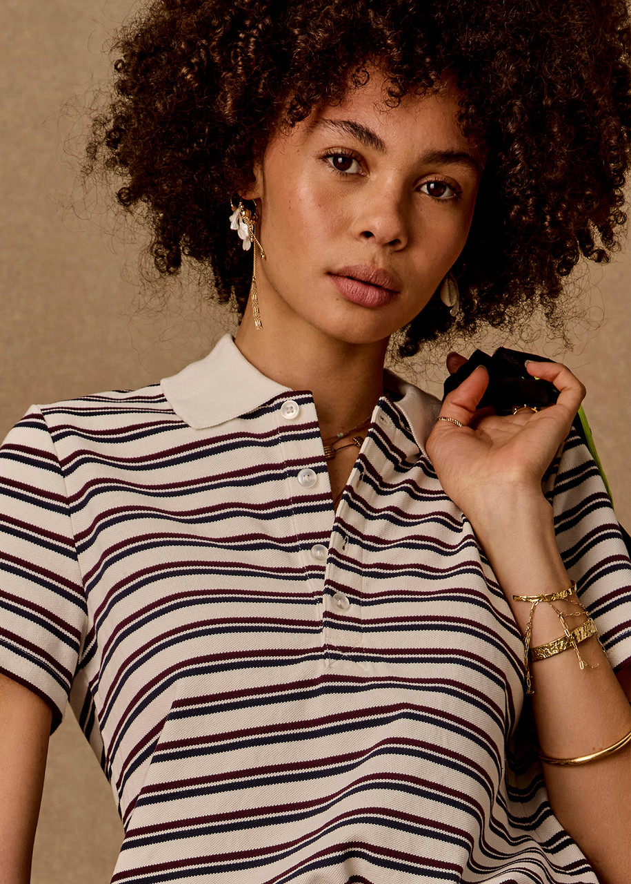 THE UPSIDE Sophie Cropped Polo Shirt