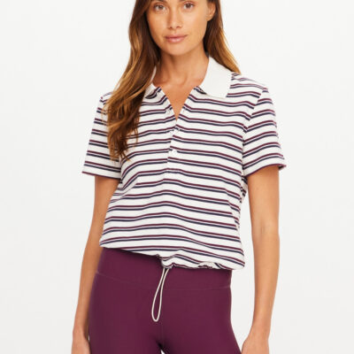 THE UPSIDE Sophie Cropped Polo Shirt