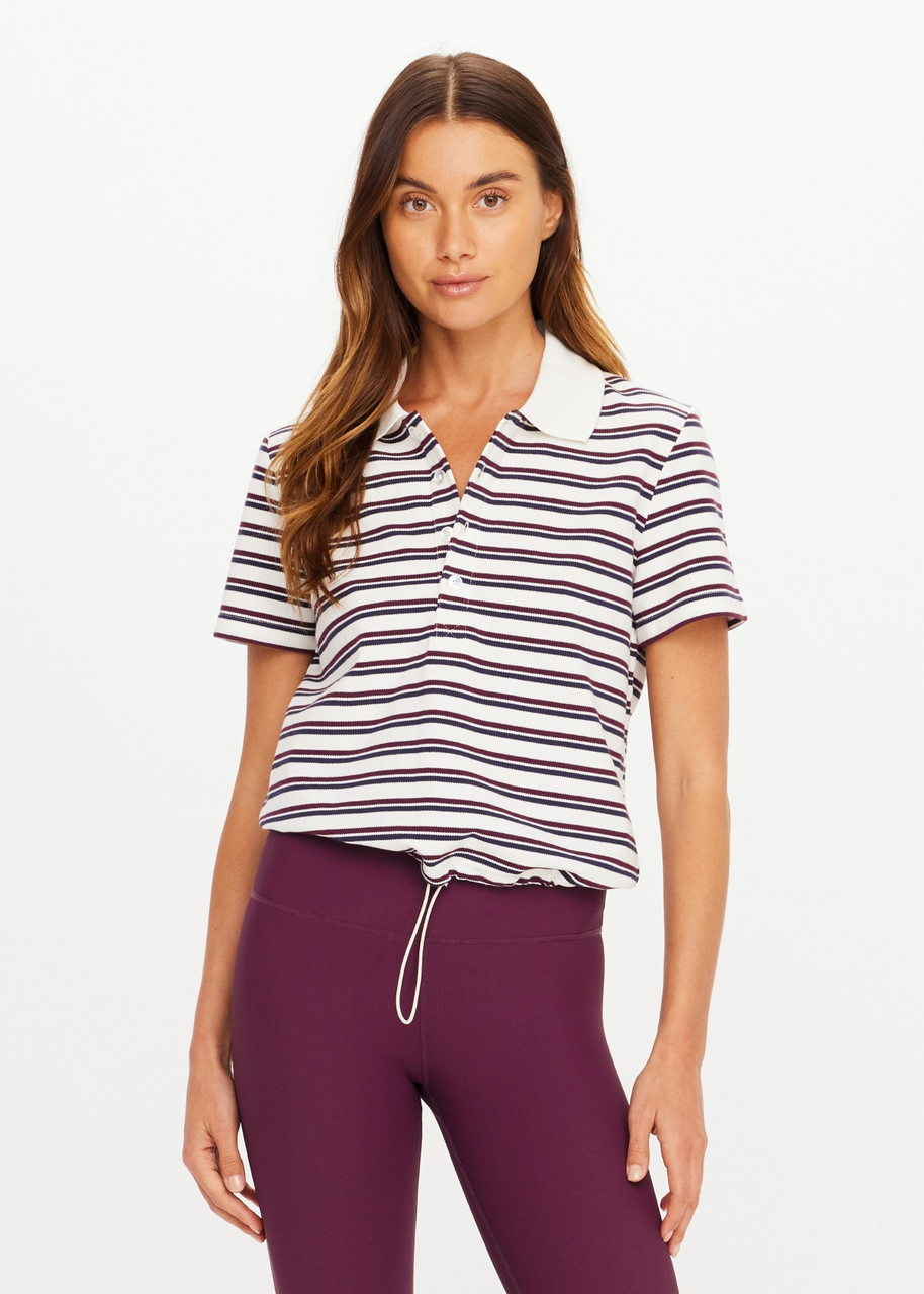 the-upside-USW326139-2 THE UPSIDE Sophie Cropped Polo Shirt