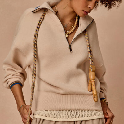THE UPSIDE Kairo Half Zip Knit