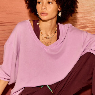 THE UPSIDE Soul Lou V Neck Sweater