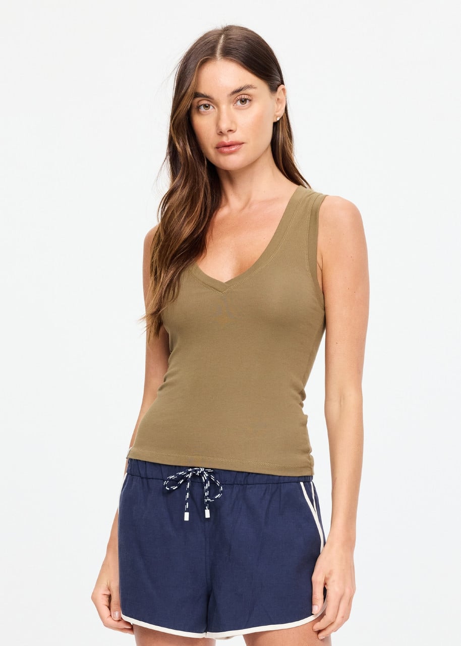 the-upside-USW326161-2 THE UPSIDE Abby V Neck Tank Top