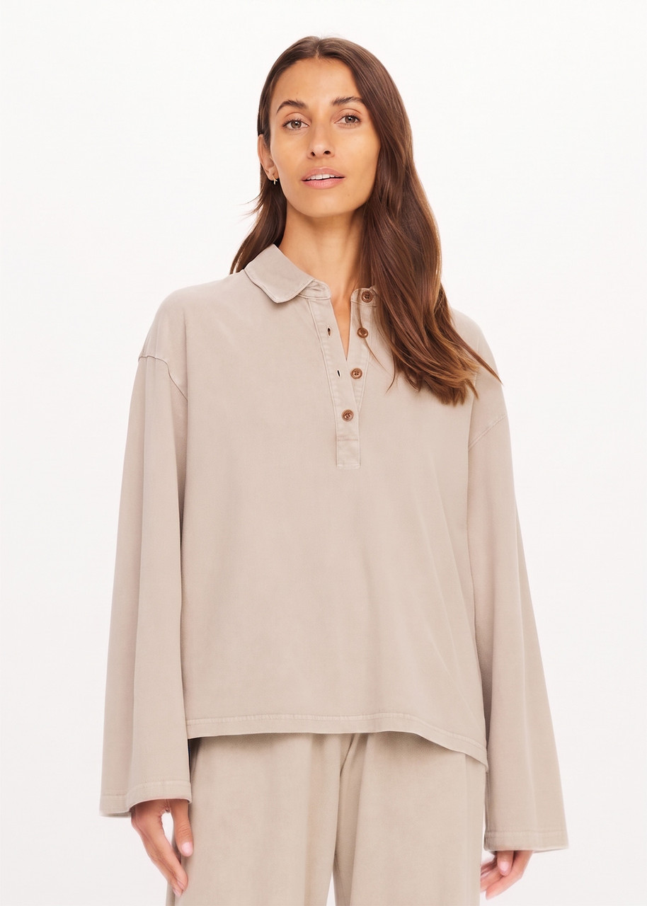 THE UPSIDE Soho Rhea Collared Top