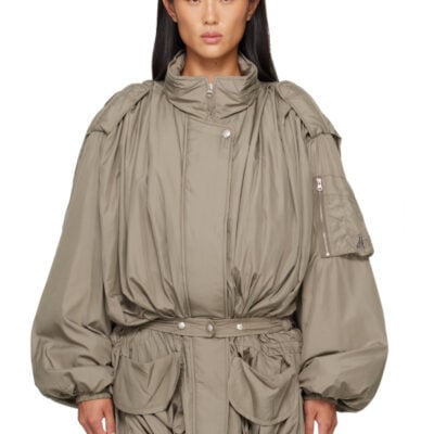 Theopen Product Khaki Belted Cargo Field Jacket
