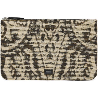 Totême Beige & Black Threefold Paisley Clutch