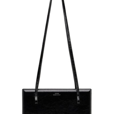 Totême Black Cocktail Naplack Bag