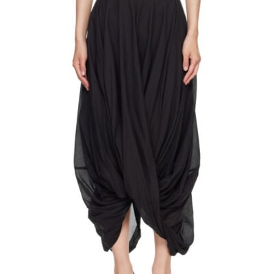 Totême Black Cocoon Maxi Skirt