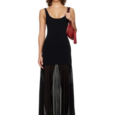 Totême Black Evening Tank Maxi Dress