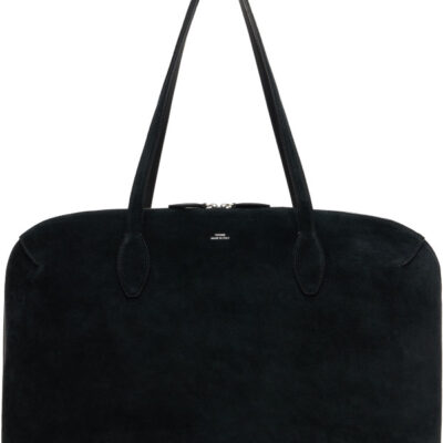 Totême Black Suede Day Tote