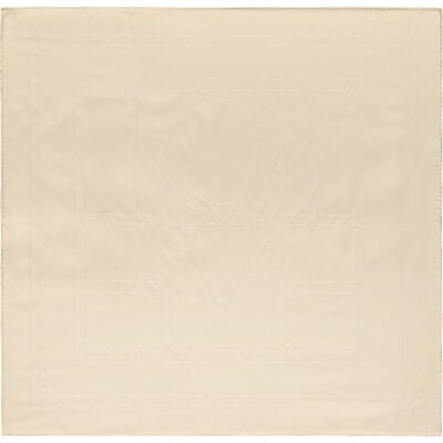 Totême Off-White Embroidered Monogram Silk Scarf