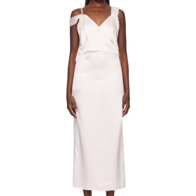 Totême Pink V-Neck Slip Maxi Dress