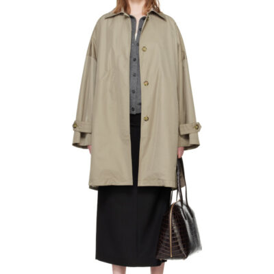 Totême Taupe Car Trench Coat