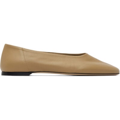 Totême Taupe Slip Ballerina Flats