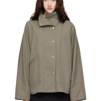 Totême Taupe Summer Parachute Jacket