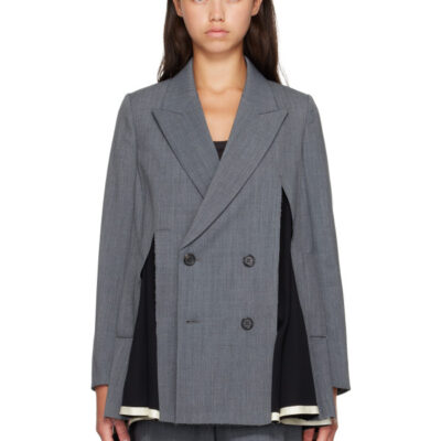 Undercover Gray UP2F1102 Slit Panel Blazer