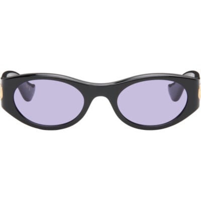 Valentino Black Vain Light V Logo Sunglasses