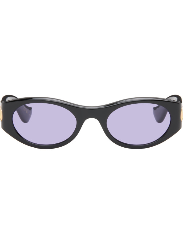 Valentino Black Vain Light V Logo Sunglasses