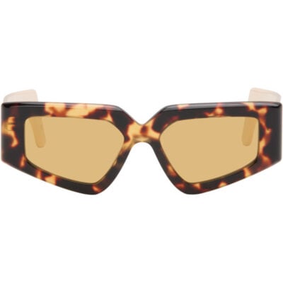 Valentino Brown & Beige Ultra Vintage V Logo Sunglasses