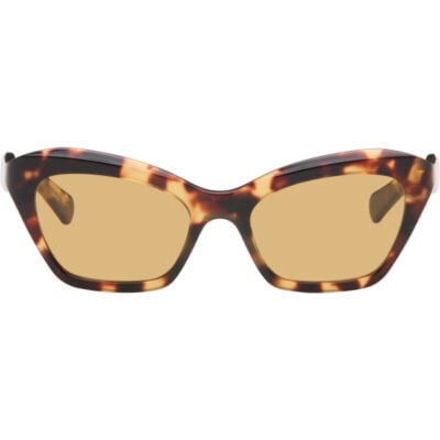 Valentino Brown Cat-Eye Acetate Sunglasses
