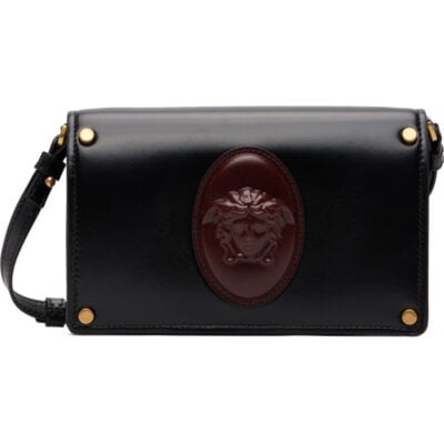 Versace Black Lou Nappa Mini Bag