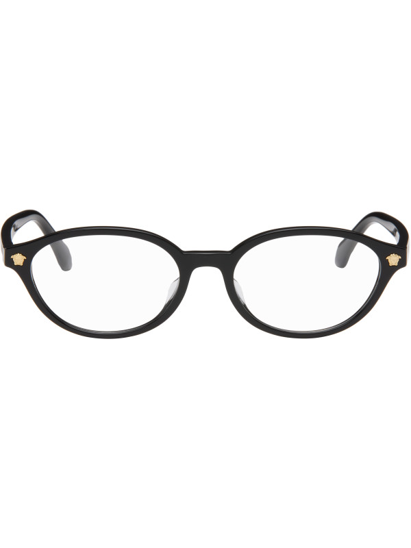 Versace Black Oval Glasses