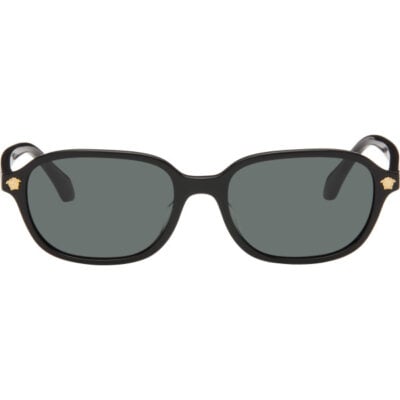 Versace Black Oval Sunglasses