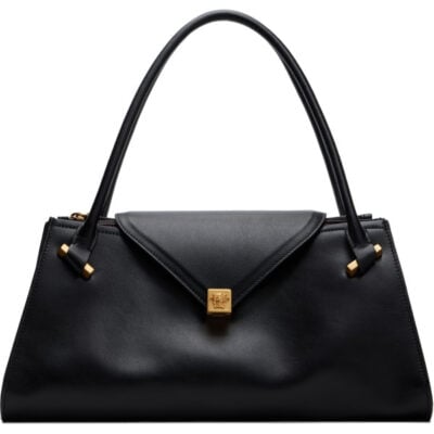Versace Black Severine Leather Shoulder Bag