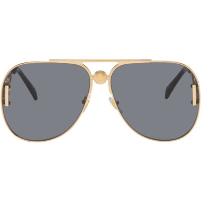 Versace Gold Medusa '95 Pilot Sunglasses