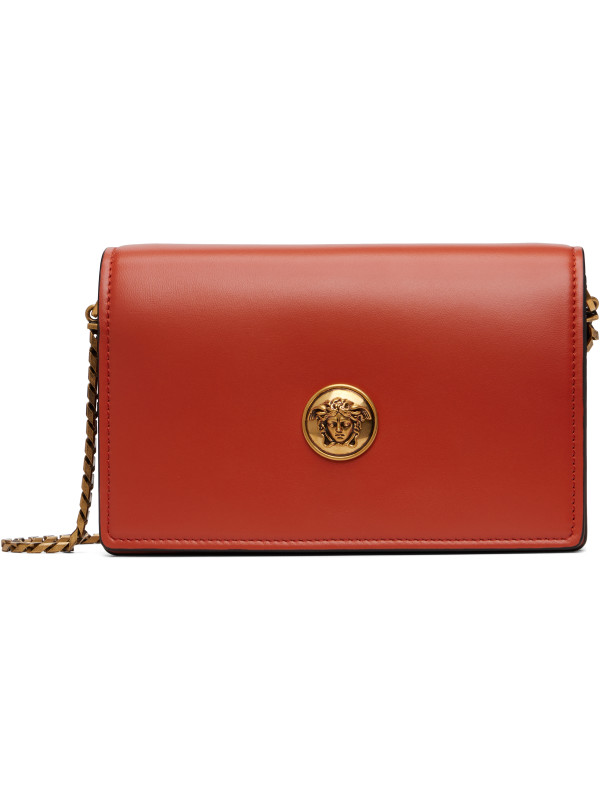 Versace Orange Emblème Nappa Mini Bag