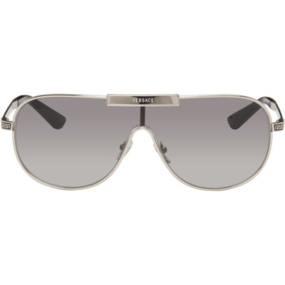 Versace Silver Greca Sunglasses