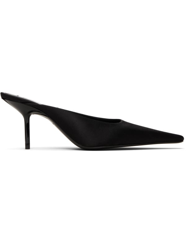 Victoria Beckham Black Sloan Stiletto Mule 75 Heels