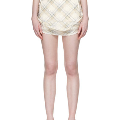 Vivienne Westwood Beige Frame Miniskirt
