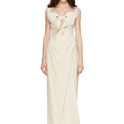 Vivienne Westwood Beige Iwona Corset Maxi Dress